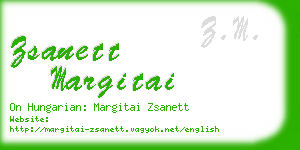 zsanett margitai business card